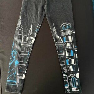 Justice  Paris Girls Size 10 faded pants - has matching shirt, see in pics